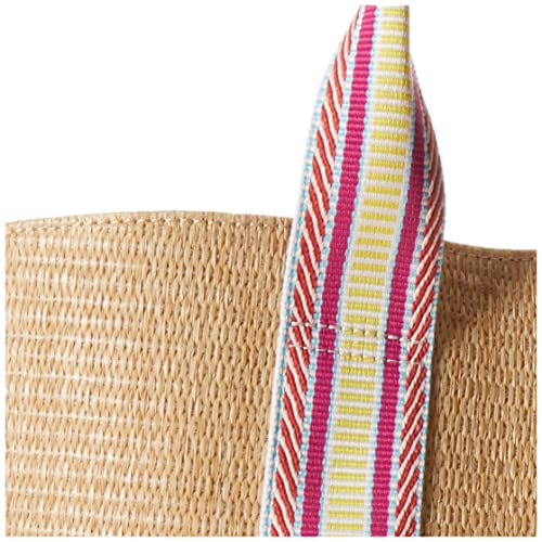 The Drop Tracy Large Canvas Detail Straw Tote - Image 4