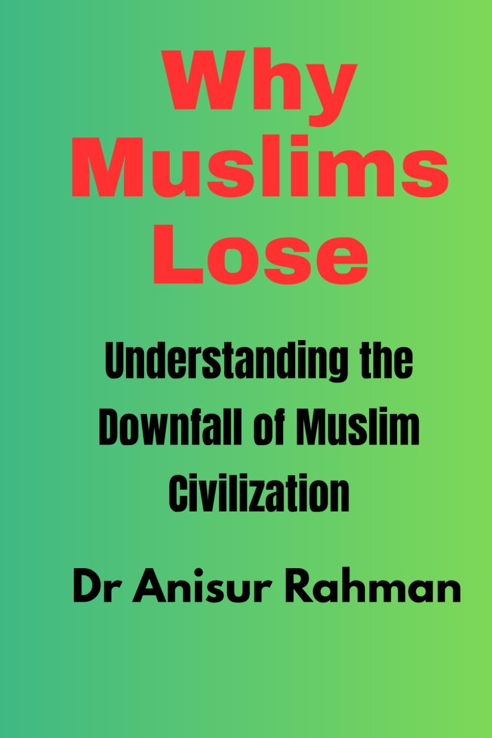 Why Muslims Lose: Understanding the Downfall of Muslim Civilization
