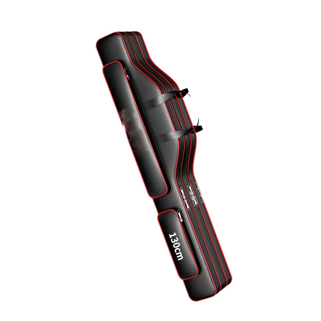 Suwequest Borsa da pesca Oxford a 2/3 strati, porta canne da pesca, borsa per attrezzi da pesca, borsa impermeabile per attrezzatura da pesca, 2 strati, 100 cm
