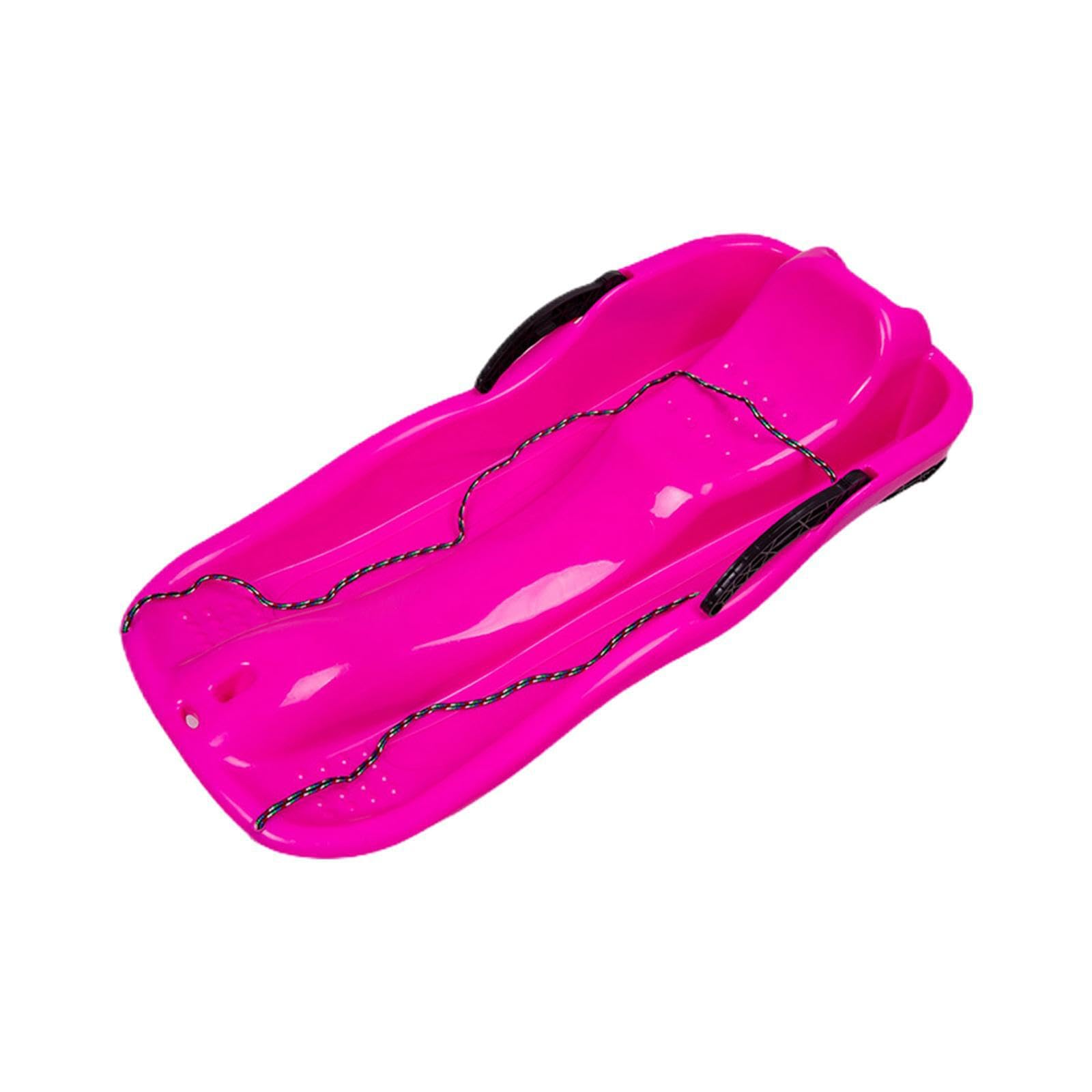 Luge de Jardin avec Freins, Pratique pour Les Enfants et Leurs Amis, Toboggan pour Deux Personnes en Hiver, Luge maniable pour Enfants et Tout-Petits,