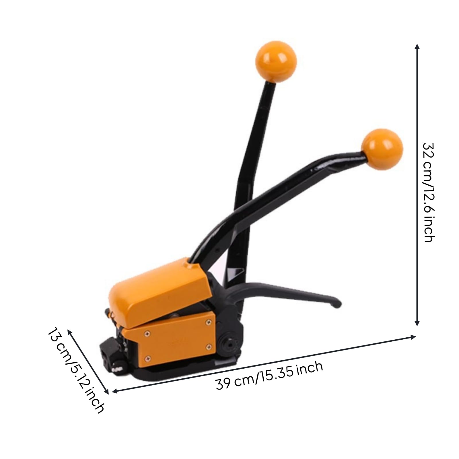 Tendicinghia in Acciaio Manuale Utensile Reggia Tensionatore Pinzatrice Senza Fibbia con di Punzonatura E Taglio in Acciaio Legato per Carichi Gravosi