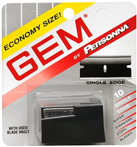 Gem Super Stainless Steel Single Edge Blades 10 Each (Pack of 10)