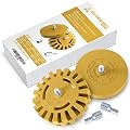 PanzerGlobal Car Decal Remover Wheel Set - Compatible With Any Drill - Pinstripe Sticker Eraser For Your RV, Truck, Boat, Aircraft - Vinyl Wrap Adhesive Removal Tool Kit - Pinstriping Graphic Removing