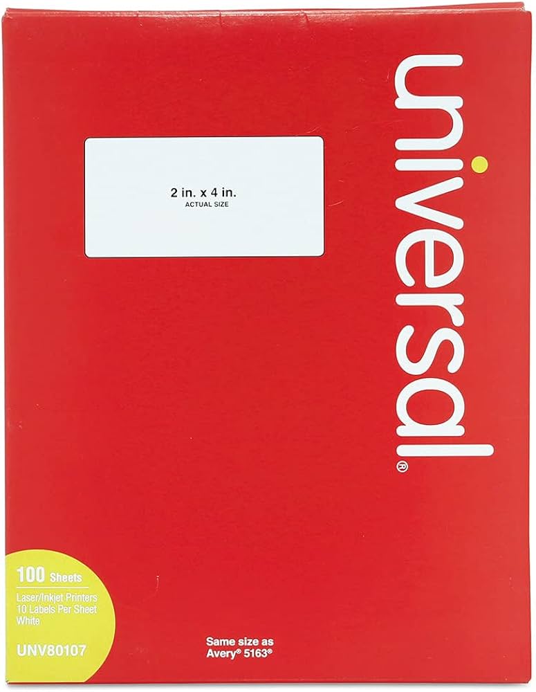 Amazon.com: Universal 80107 Laser Printer Permanent Labels