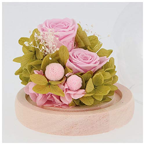 Amazon｜スープ プリザーブドフラワー スフィアガラスドーム