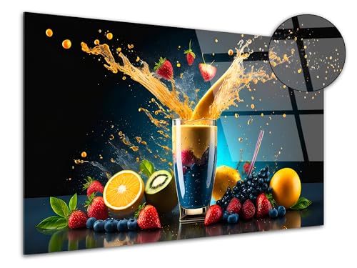 DECLINA – Tableau Mural Mixage Fruité – Déco Murale Gourmande – Photo sur Verre Acrylique...