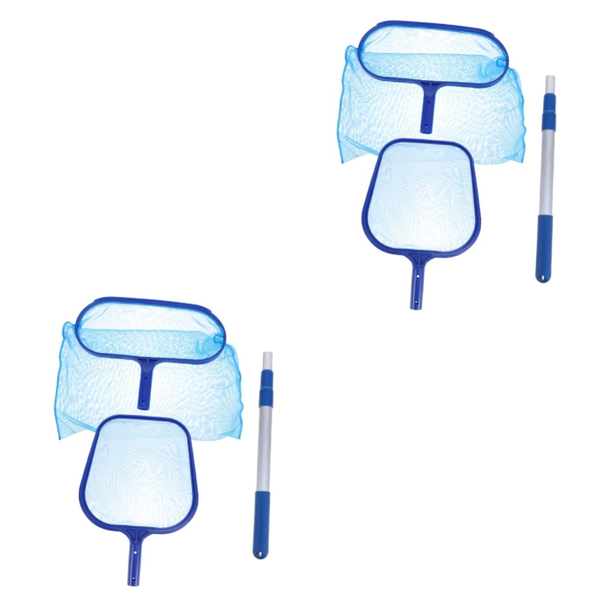 YARNOW 2 Juegos Red De Limpieza De Piscinas Rastrillos Accesorios para Redes De Limpieza De Piscinas Accesorios para Piscinas Red De Pesca De Piscina Malla Fina para Neto Aluminio