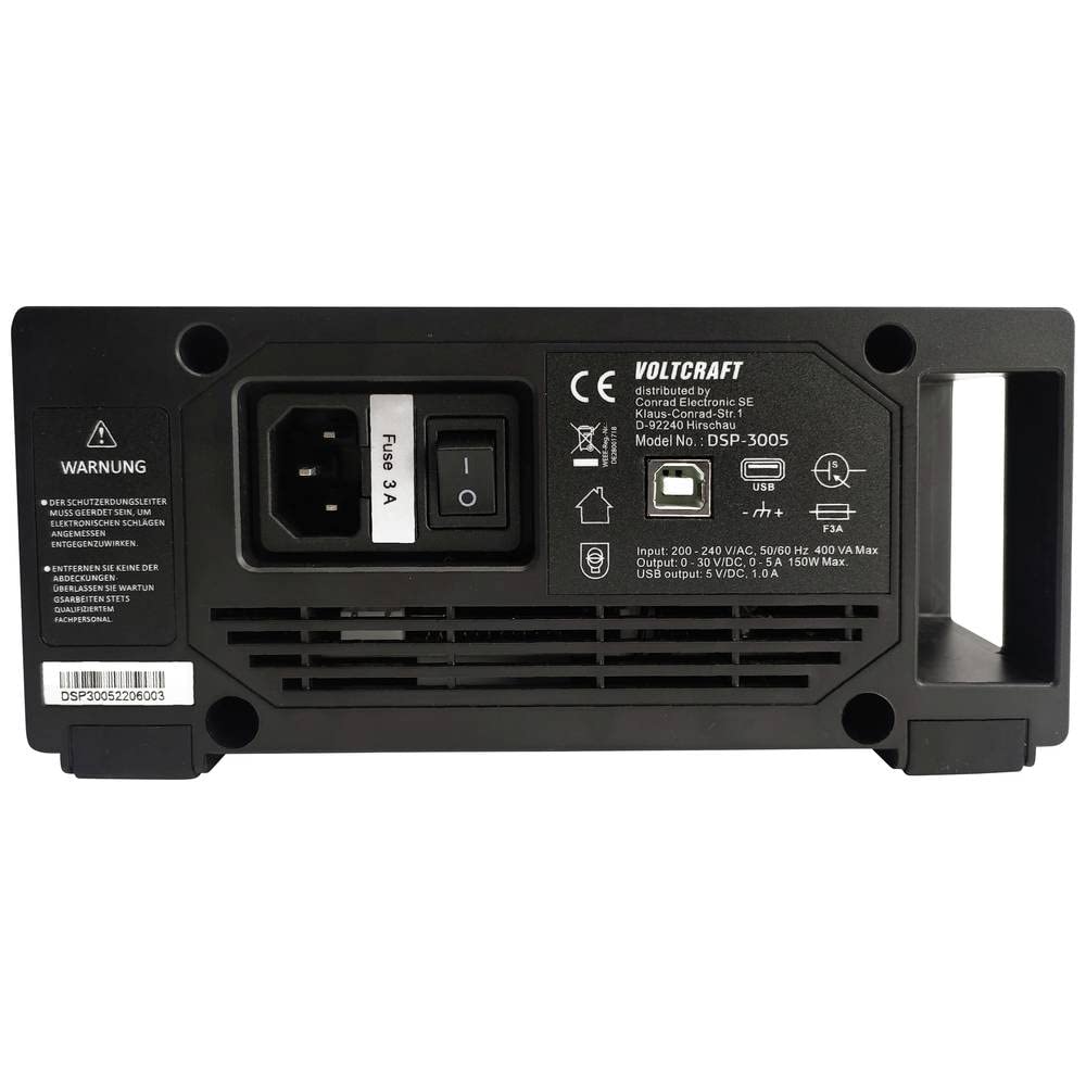 VOLTCRAFT DSP-3005 Labornetzgerät, einstellbar 0-30 V 0-5 A 150 W USB 2.0 Stecker A fernsteuerbar Anzahl Ausgänge 1