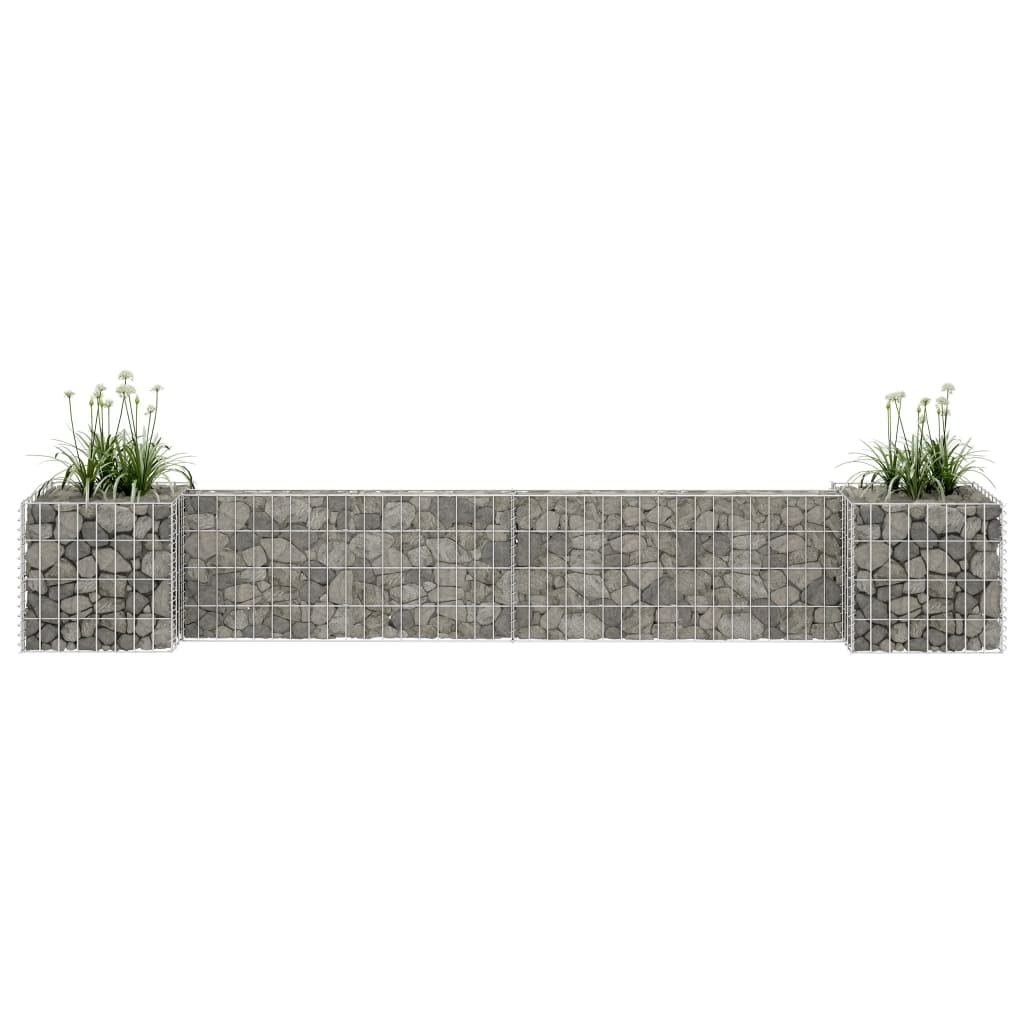 Maison extérieur AutresH Gabion Jardinière Fil d'acier 260x40x40 cm