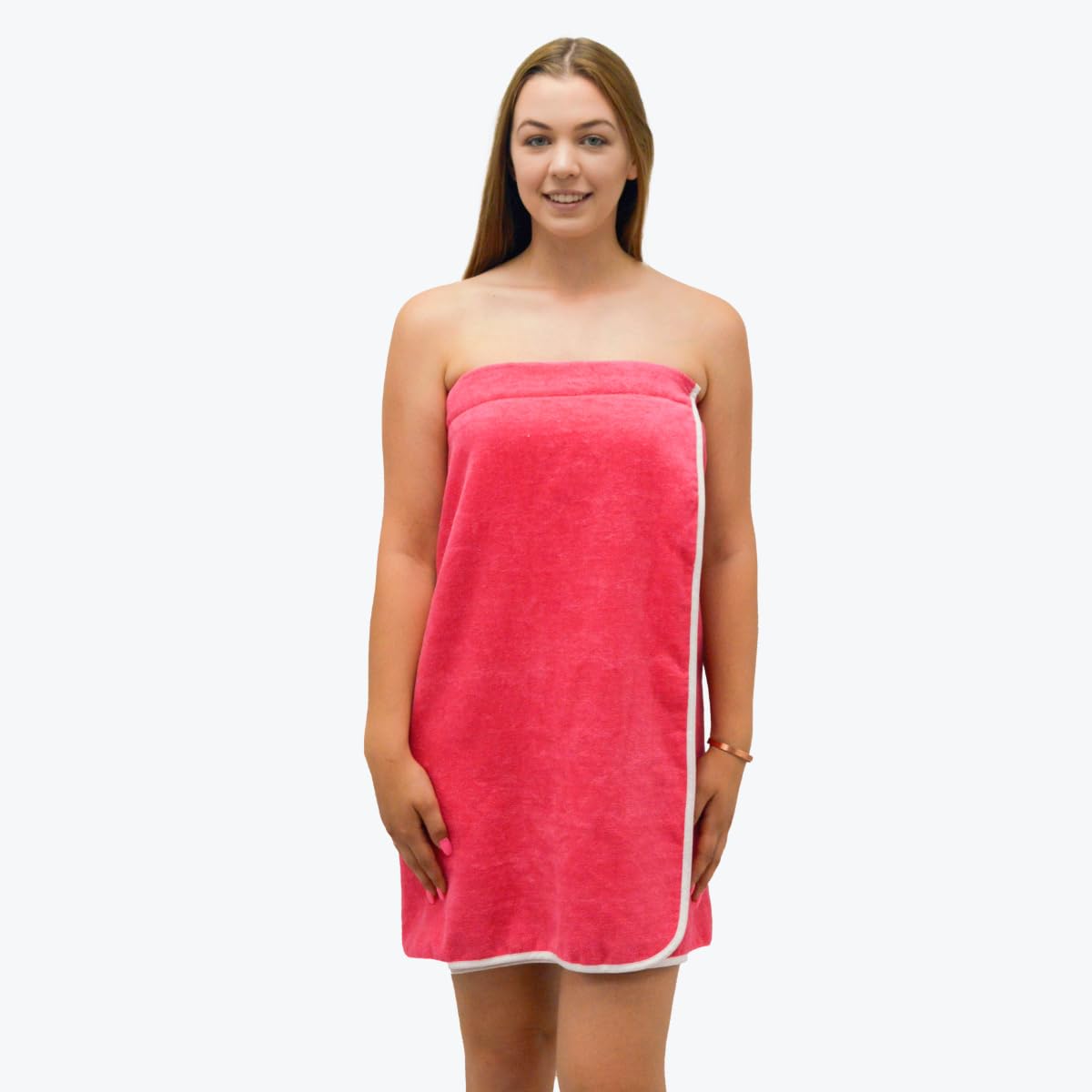Allure Bath Fashions Supersoft 100% Cotton Shower Wrap Wearable Bath Towel, Adjustable, Easy Care, Machine Washable – Fully Guaranteed