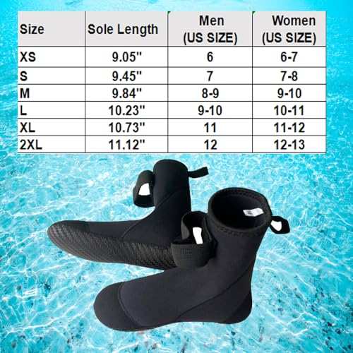 Calcetines de neopreno 5mm MYLEDI para buceo y esnórquel 4