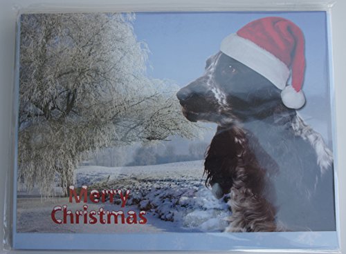 Faithful Friends COCKER SPANIEL BLUE ROAN CHRISTMAS CARD MERRY CHRISTMAS DOG GREETING CARD