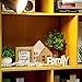 Yalikop 9 Pieces Farmhouse Decor for Tiered Tray, Rustic Wooden Mini Sign Farmhouse Table Centerpieces with Artificial Plant, String Light, Plastic Stand for Kitchen Table Decor, Housewarming Gift