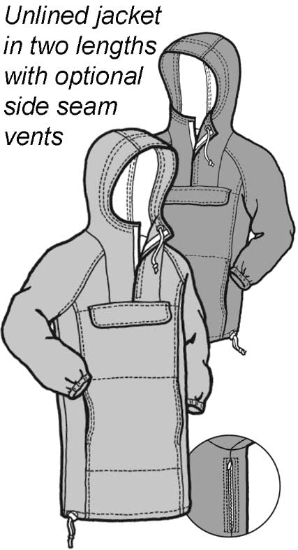 The Green Pepper Men's Coast Range Anorak Jacket Coat #126 Sewing Pattern (Pattern Only) gp126