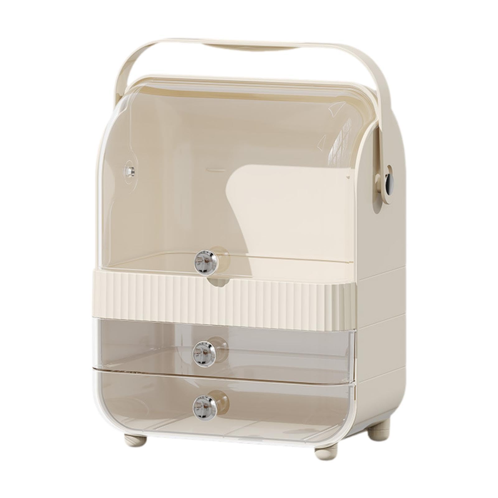 CALANDIS⢠Makeup Organizer Portable Vanity Storage Case for Dressing Table Dorm Vanity L | Storage Boxes | Home Organization | Household Supplies & Cleaning