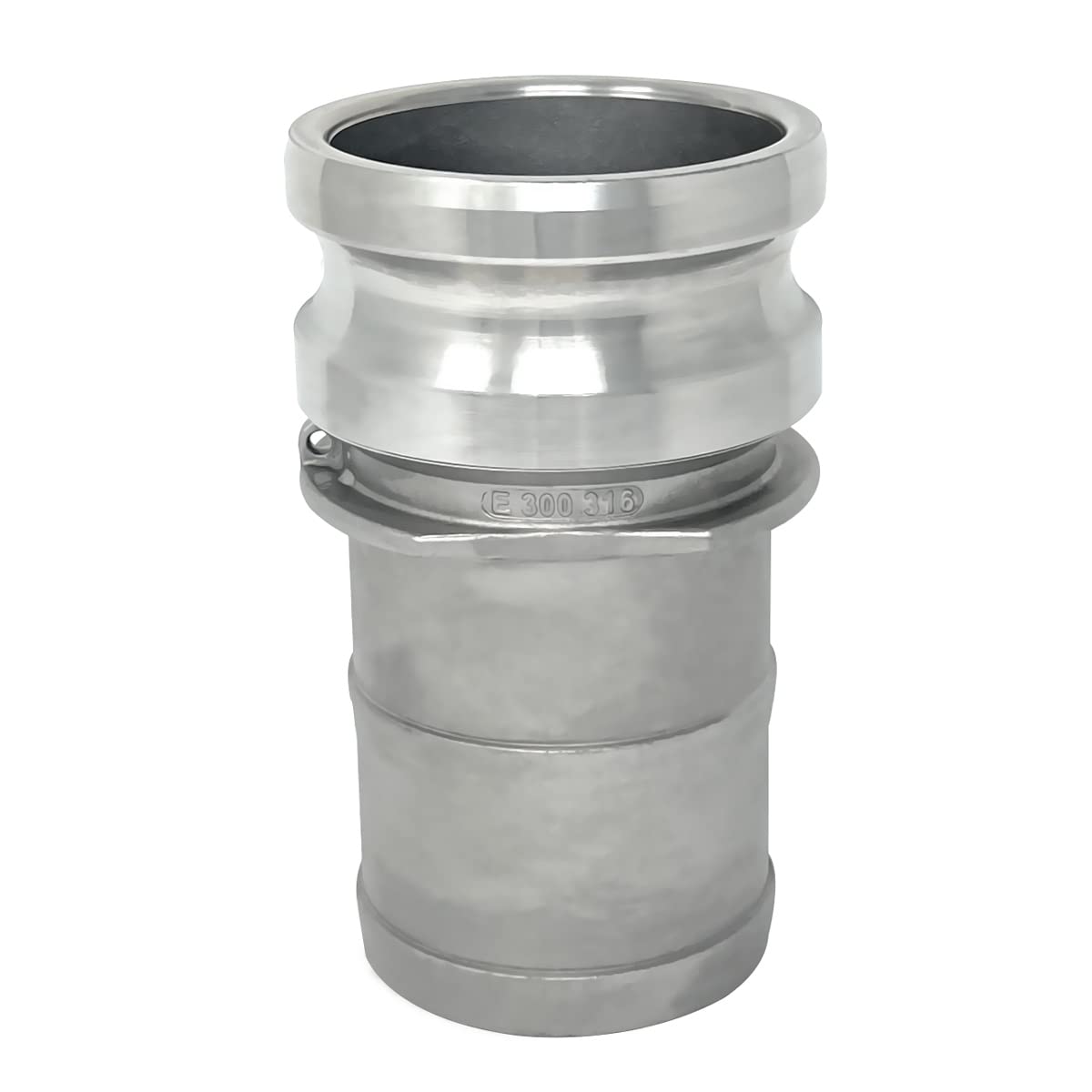 Gloxco Stainless Steel Type E Cam and Groove Hose Fitting, 3