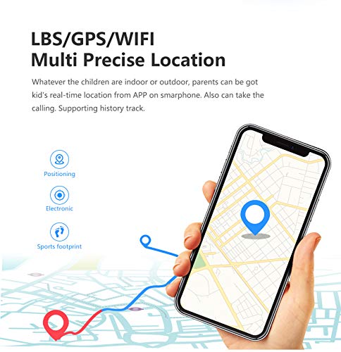 MEISI Relógio Inteligente para Crianças Videochamada Com Câmera 4G à Prova Dágua Gps Lbs Wi-Fi Rastr