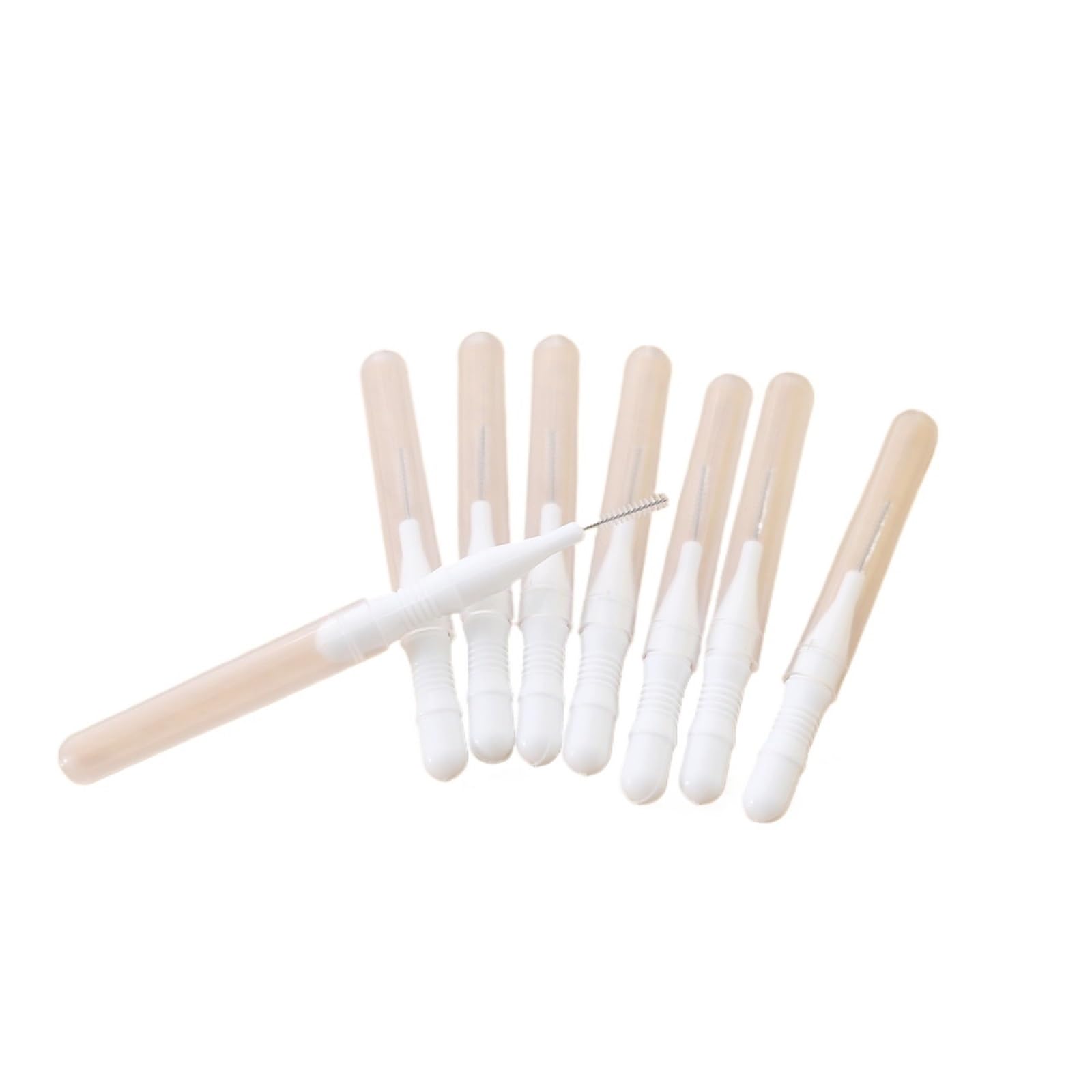międzyzębowe i patyczki z nicią dentystyczną, Interdental Brushes 50 Pcs 0.5mm Multicolor(White)