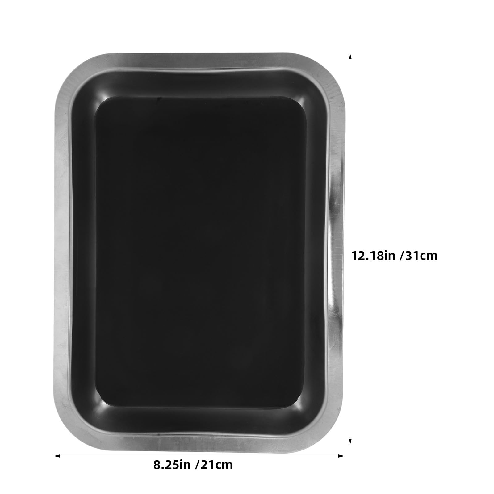 Artibetter Plateau de Dissection en métal (Lot de 4) avec Cire - Plateau à Instruments pour laboratoires scientifiques Scolaires, préparation de spécimens et Pratique de l'anatomie -
