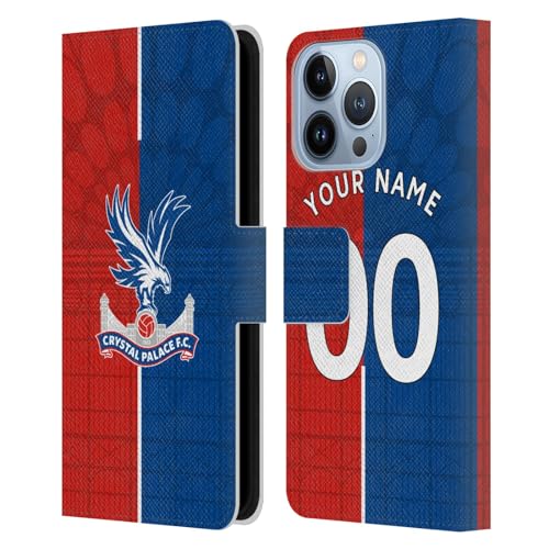 Coque iPhone 13 Pro Crystal Palace FC étui portefeuille en cuir rabat magnétique