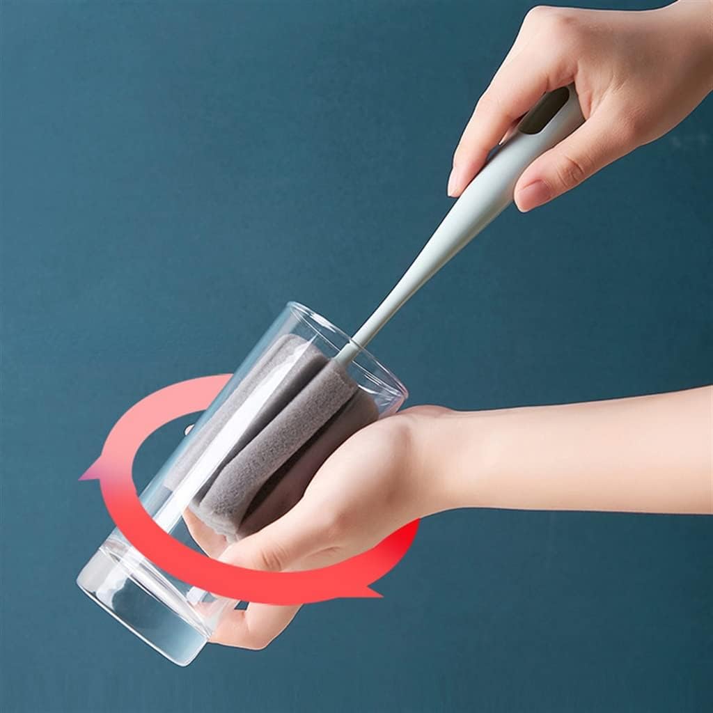 Long Handle Brush Soft Sponge Water Bottle Glass Cup Washing Cleaner Tool Kitchen Cleaning Specialty