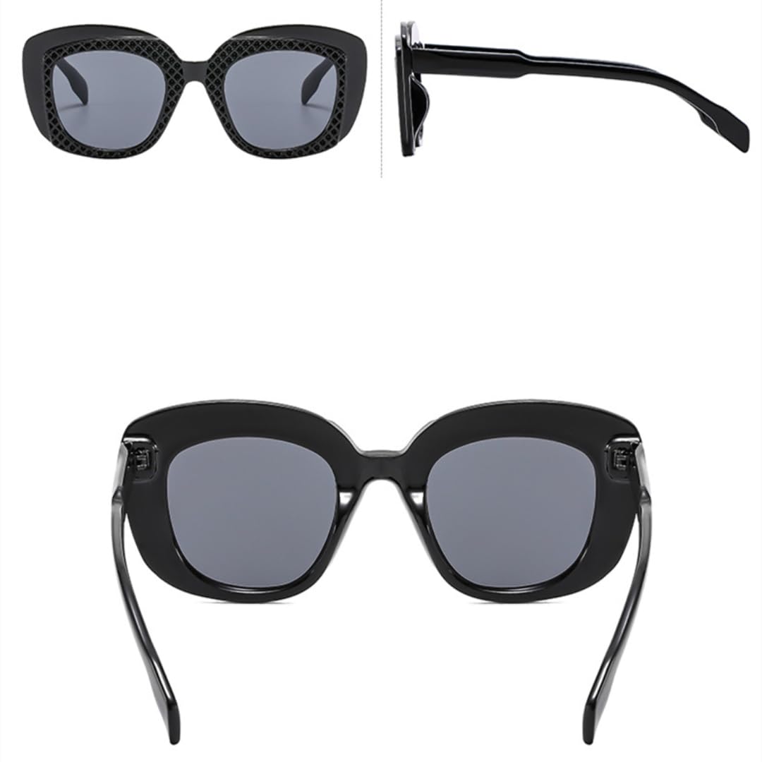 Gafas de sol de moda punk para mujer, con estampado de leopardo y degradado UV400 para hombre.