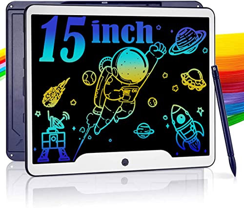Toys Gifts for Boys Girls Age 3-15, ScriMemo 15 Inch Large LCD Writing Tablet for Kids & Adults, Drawing Pad Doodle Board, Gifts for Teen (Blue)