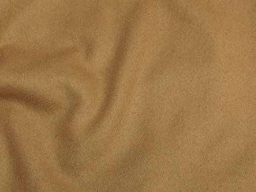 Camel Heavy Weight Wool Blend Fabric (Camel)