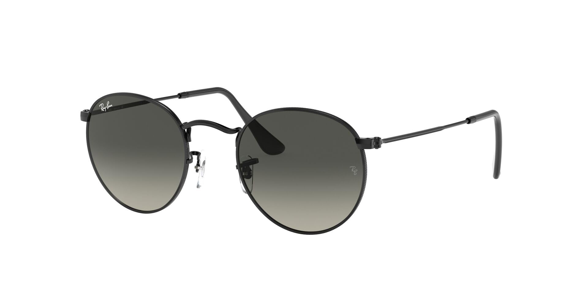 Ray-Ban Unisex-Erwachsene Round Metal RB3447N-002/71-53 Sonnenbrille, Schwarz (Black), 50
