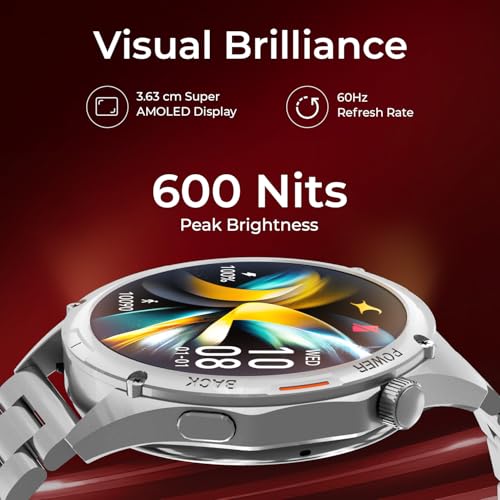 Image of Fastrack Marvellous FX1 1.43 inch AMOLED Smart Watch with SpO2 Monitoring, Sleep & Mood Tracking, Bluetooth Calling, AI Voice Assistant, Alloy Case - Smartwatch for Men & Women (Rose Gold)