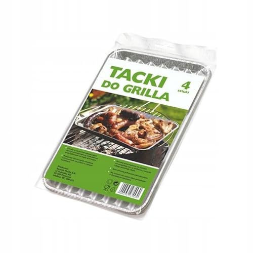 SARANTIS Einweggrill der Marke SAR Jan NZ GROSIK TACKI ALU DO GRILA Duże 4szt