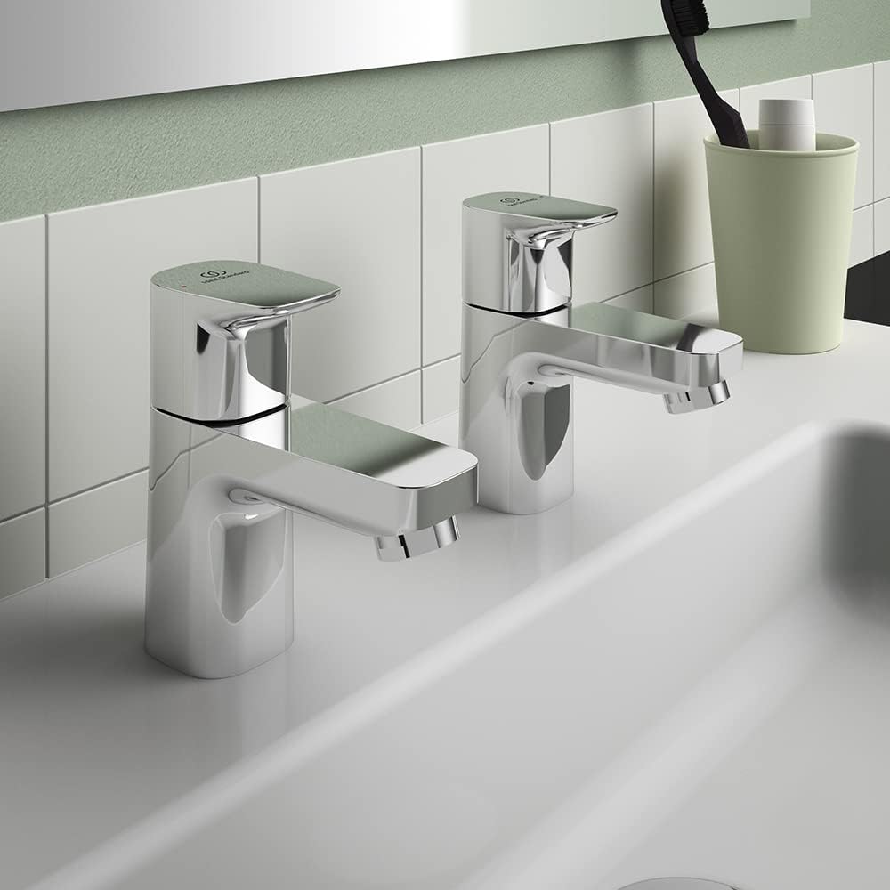 Ideal Standard Ceraplan Basin Pillar Taps Chrome - Image 5