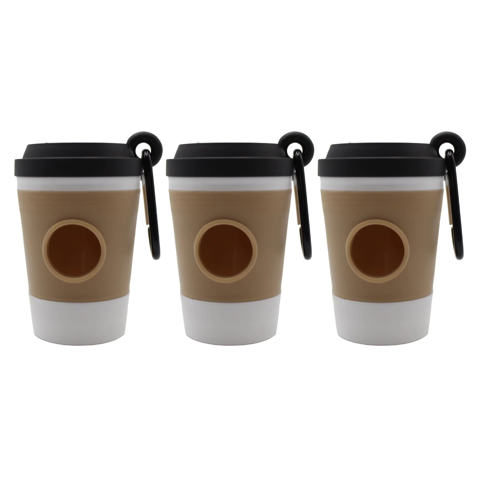 Xjdzineq Ready Pet Waste Bag Organizers Coffee Cup Shape Waste Dispenser with Quickly Access Durability Construction Coffee Cup Dog Poops Dispenser