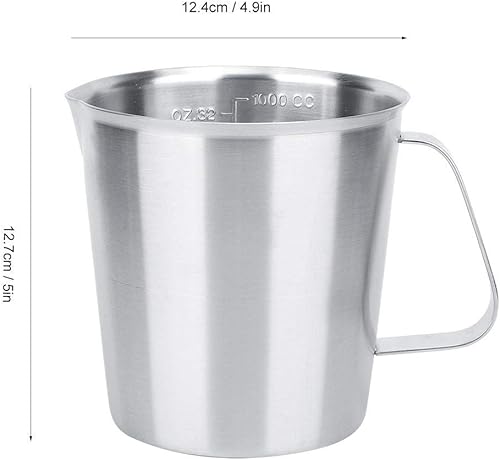 Miniatura 2 de Fdit 32oz/33.8 fl oz Acero Inoxidable Leche Café Espresso Cappuccino Espumador de Leche Jarra Taza de Espumador de Café