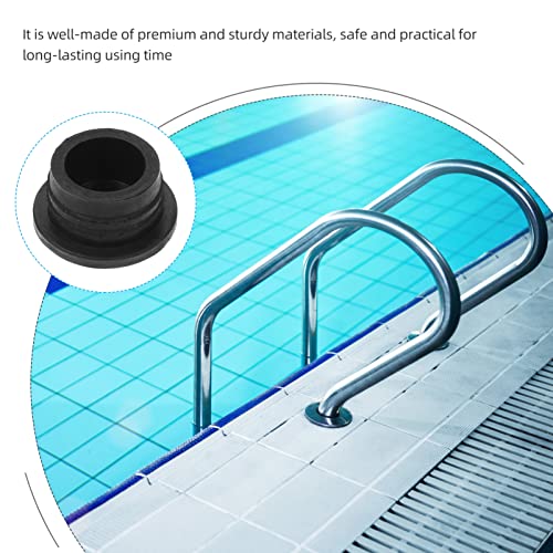 2 tapones de goma para escalera de piscina miniatura 4