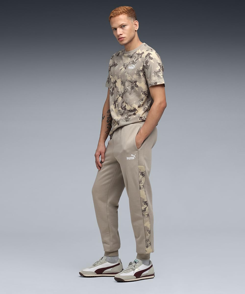 PUMA Ess Camo Sweatpants Fl Cl - Spodnie z dzianiny Mężczyźni