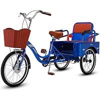 Amazon.co.jp: 大人用3輪自転車、大きなバスケット付き20インチビーチ