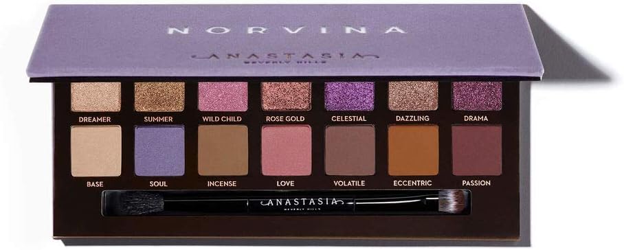 Anastasia Beverly Hills Eyeshadow Palette, Norvina, 04 Treasure, 1 Count (Pack Of 1)