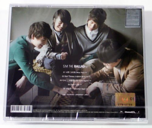 SM The Ballad Vol.1 [SuperJunior, Shinee, The Trax] CD + Photo Booklet + Photocard