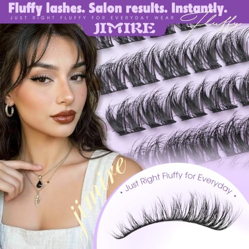 Image of Wispy Fluffy Lash Clusters Natural 10-14MM Short Eyelash Clusters CD Curl