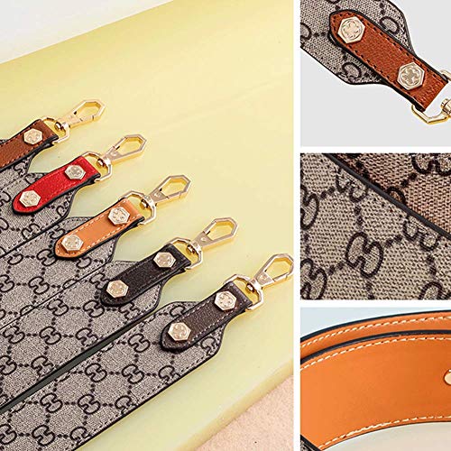 Replacement Shoulder Strap Leather Wide Handbag Shoulder Straps Crossbody Strap Double-sided Strap 39.37inch Lenght (Coffee)3