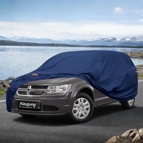 Image of Kaugung Custom Fit SUV Car Cover for Dodge Journey (2008-2020), Heavy Duty Waterproof All Weather Outdoor Protection, Breathable Full Exterior Cover with Vent, Rain Sun Snow UV Proof