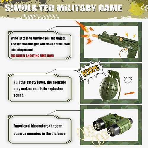 Disfraz militar para niños talla S miniatura 2