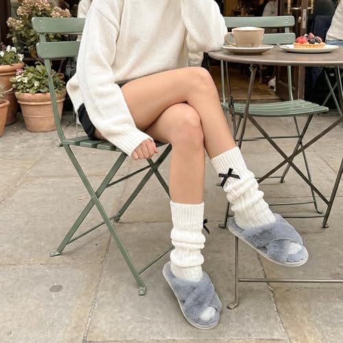Image of Ankis Memory Foam Fuzzy Slippers for Women,Open Toe House Shoes | Faux Fur Cross Band,Indoor Outdoor Slippers, Anti-Slip, Comfy, Cozy, Fluffy, Gifts for Women, Mom Bride Bridesmaids