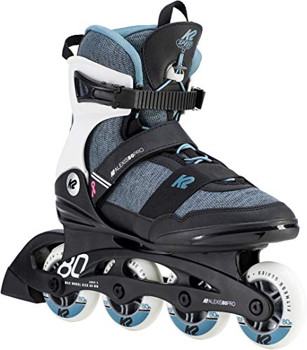 K2 Skates Damen Inline Skates ALEXIS 80 PRO, black - grey - blue, 30D0772.1.1.075