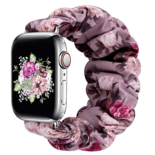 Image of Greatfine Scrunchie Band Compatible with Apple Watch Bands 38mm 40mm 41mm 42mm 44mm 45mm 46mm 49mm Women, Elastic Scrunchie Watch Strap for iWatch Watch Series 11 10 9 8 7 6 5 4 3 2 1 SE 3 2 Ultra 3 2