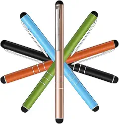 Caneta touch Multifuncional para Celular ou Tablet. (Verde)