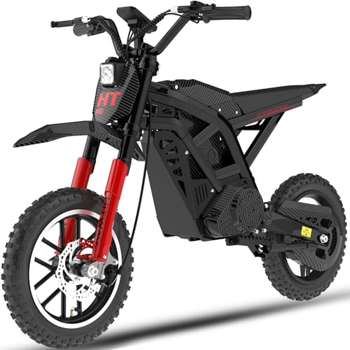HITWAY Elektro Motorrad Kinder Elektromotorrad mit 36V 10.4Ah Batterie 10/15/25 KMH Geschwindigkeitsmodus 35-60 km Reichweite 14 Zoll Luftreifen doppelte Stoßdämpfung Motorrad für 8+Jährige