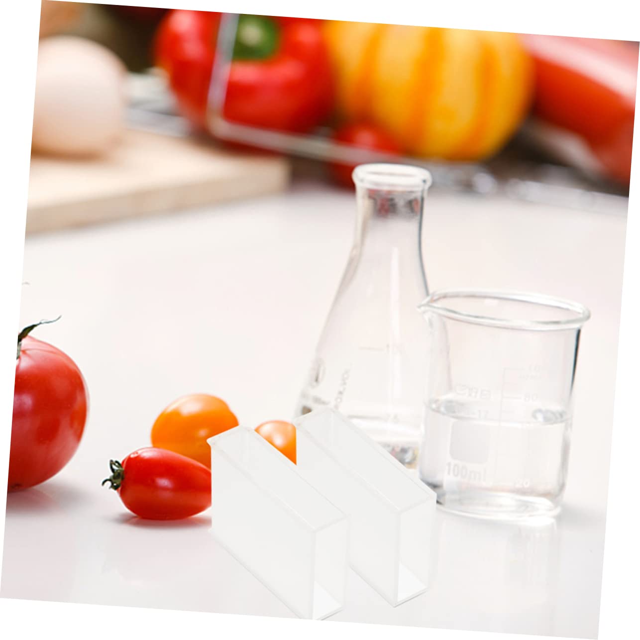 Cuvetta di Vetro Cuvetta di Laboratorio 50 Mm Lunghezza Percorso Strumento Cuvetta Per Esperimenti Cuvetta Ottica Per Spettrofotometria