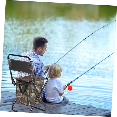 Chaise de camping portable camouflage naturel ultra légère et compacte avec pochette